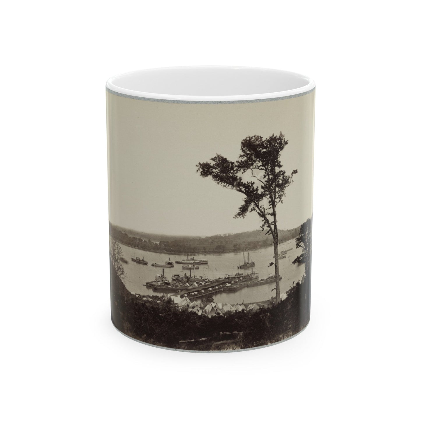 Belle Plain Landing, Va. 004 (U.S. Civil War) White Coffee Mug-11oz-The Sticker Space