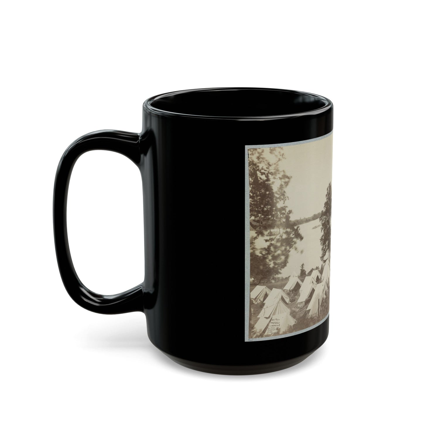 Belle Plain Landing, Va. 005 (U.S. Civil War) Black Coffee Mug-The Sticker Space