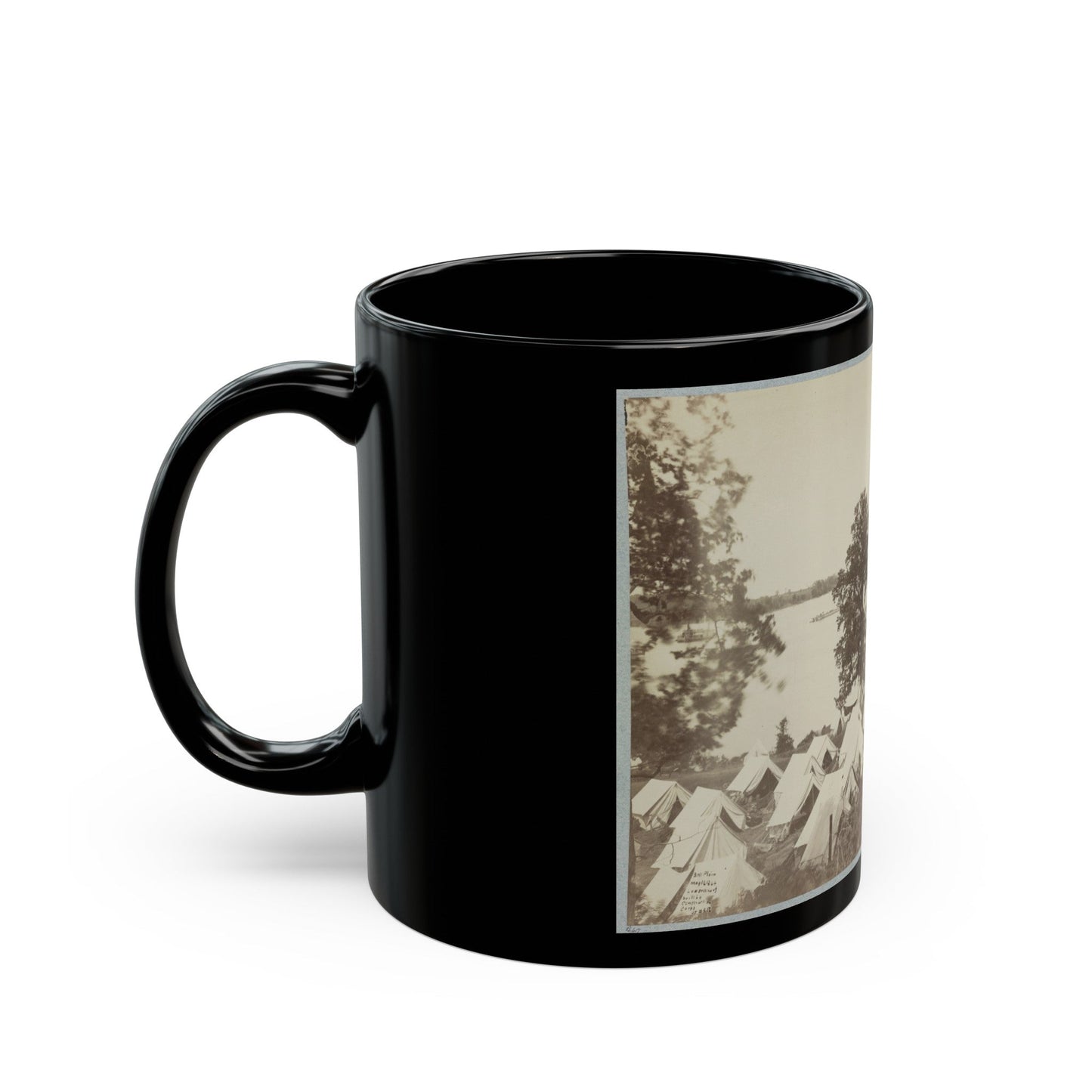 Belle Plain Landing, Va. 005 (U.S. Civil War) Black Coffee Mug-The Sticker Space