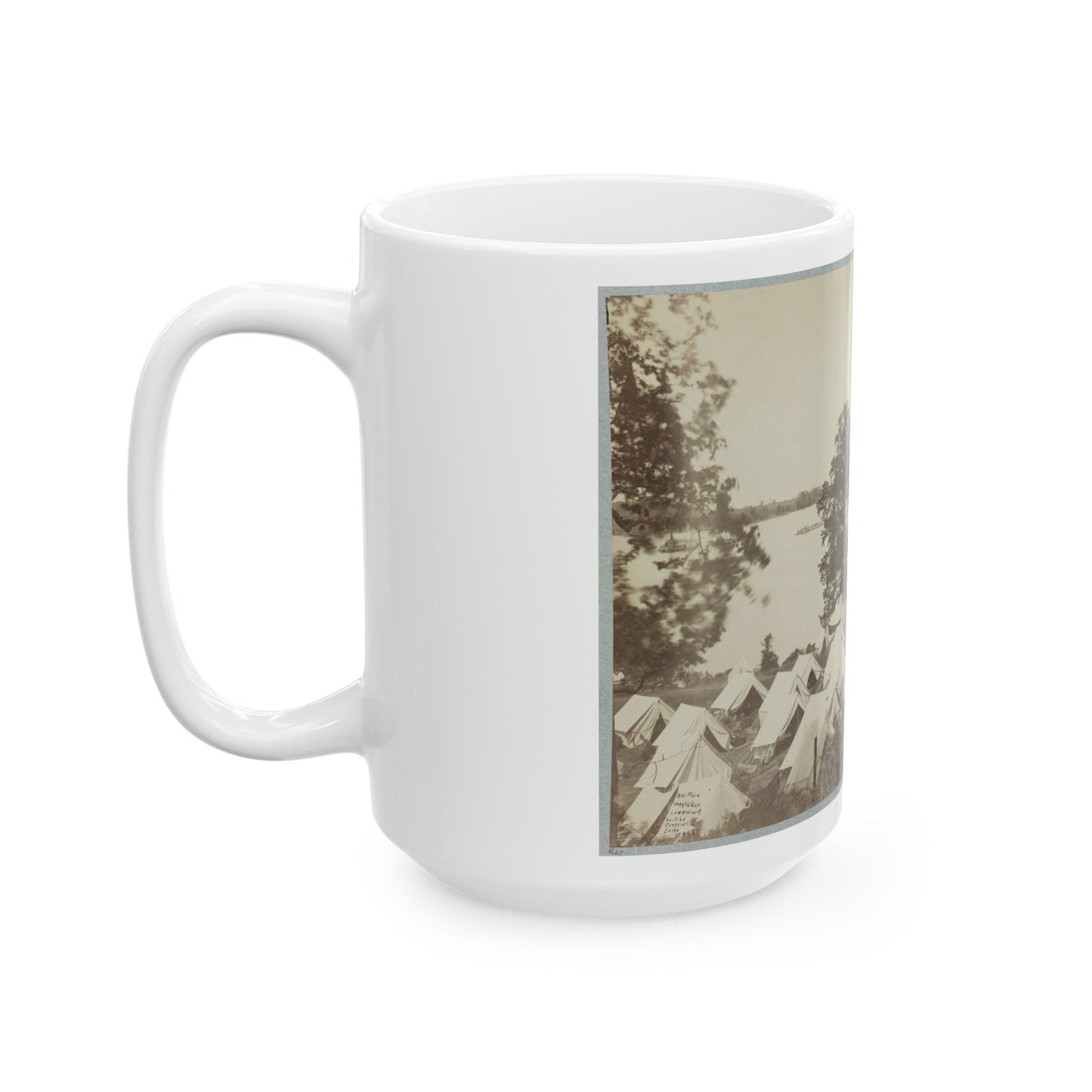 Belle Plain Landing, Va. 005 (U.S. Civil War) White Coffee Mug-The Sticker Space