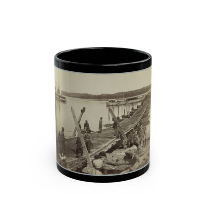 Belle Plain Landing , Va. (1) (U.S. Civil War) Black Coffee Mug-11oz-The Sticker Space