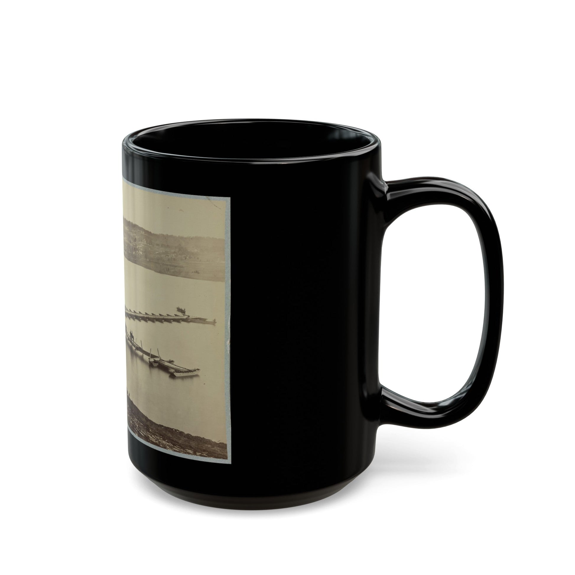 Belle Plain Landing, Va. (1) (U.S. Civil War) Black Coffee Mug-The Sticker Space