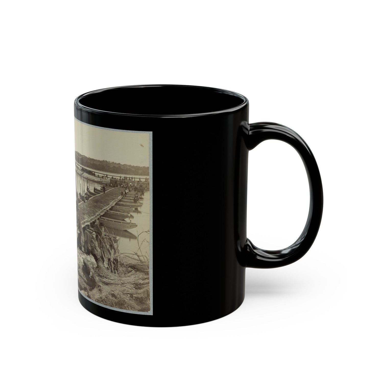 Belle Plain Landing , Va. (1) (U.S. Civil War) Black Coffee Mug-The Sticker Space