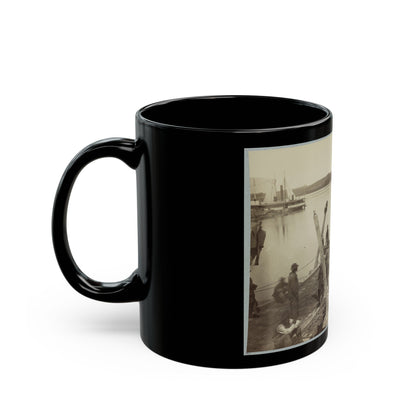 Belle Plain Landing , Va. (1) (U.S. Civil War) Black Coffee Mug-The Sticker Space