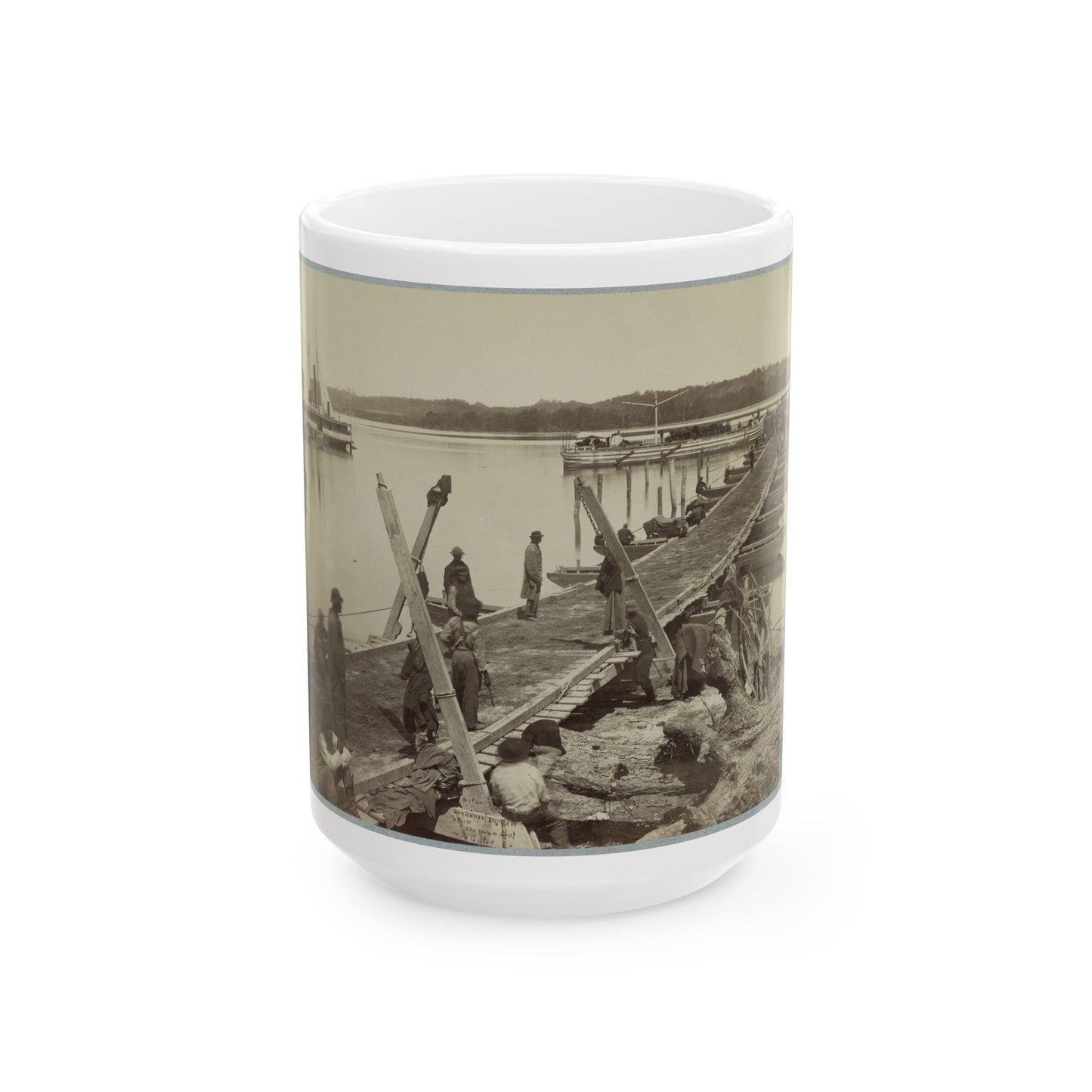 Belle Plain Landing , Va. (1) (U.S. Civil War) White Coffee Mug-15oz-The Sticker Space