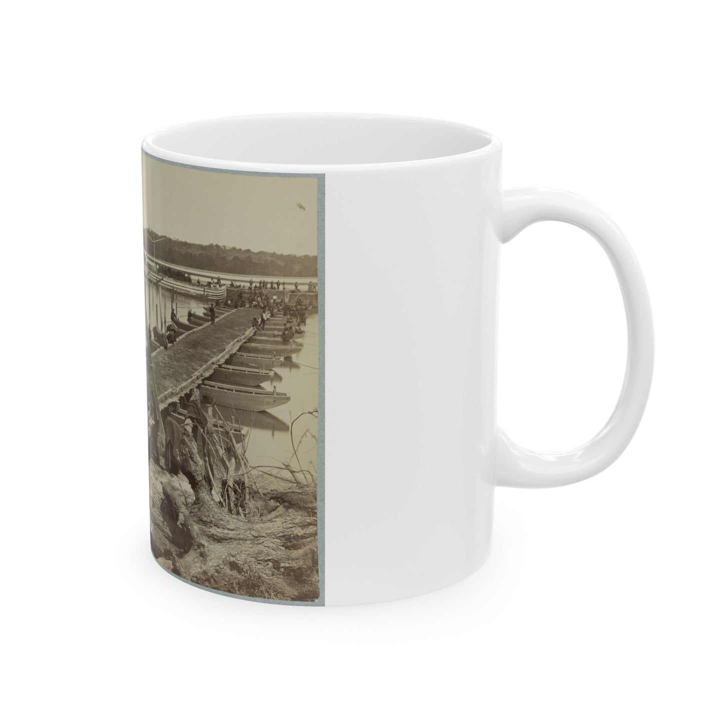 Belle Plain Landing , Va. (1) (U.S. Civil War) White Coffee Mug-The Sticker Space