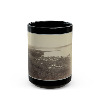 Belle Plain Landing, Va. Camp Of 15th New York Engineers (U.S. Civil War) Black Coffee Mug-15oz-The Sticker Space