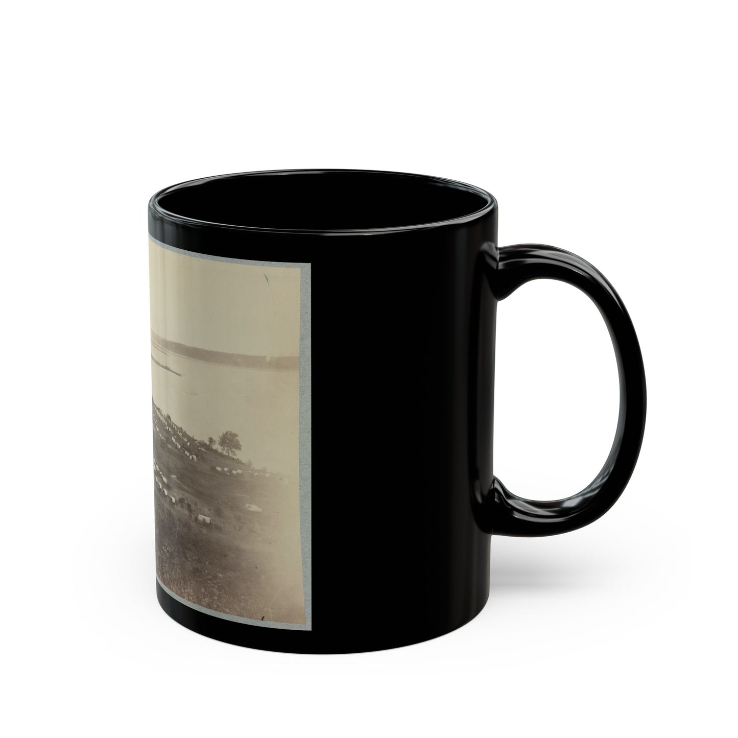 Belle Plain Landing, Va. Camp Of 15th New York Engineers (U.S. Civil War) Black Coffee Mug-The Sticker Space