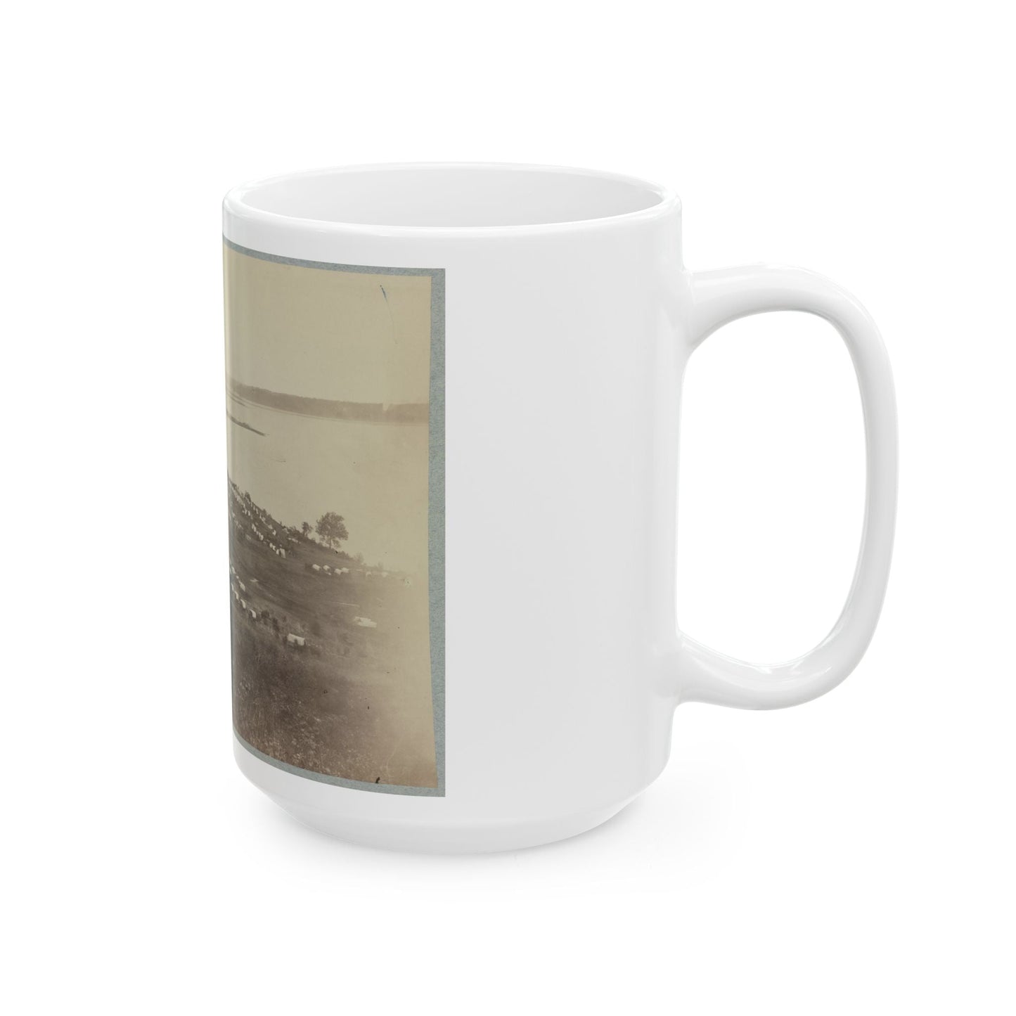 Belle Plain Landing, Va. Camp Of 15th New York Engineers (U.S. Civil War) White Coffee Mug-The Sticker Space