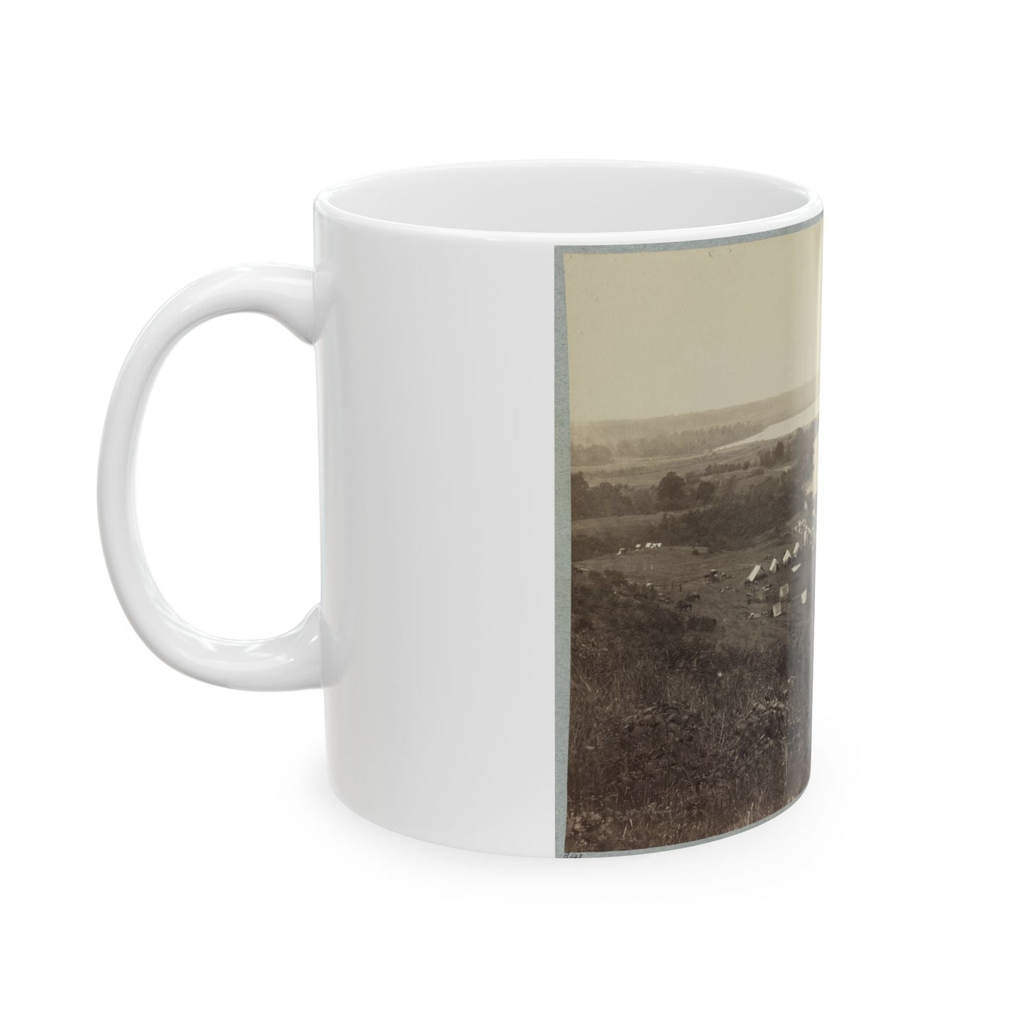 Belle Plain Landing, Va. Camp Of 15th New York Engineers (U.S. Civil War) White Coffee Mug-The Sticker Space