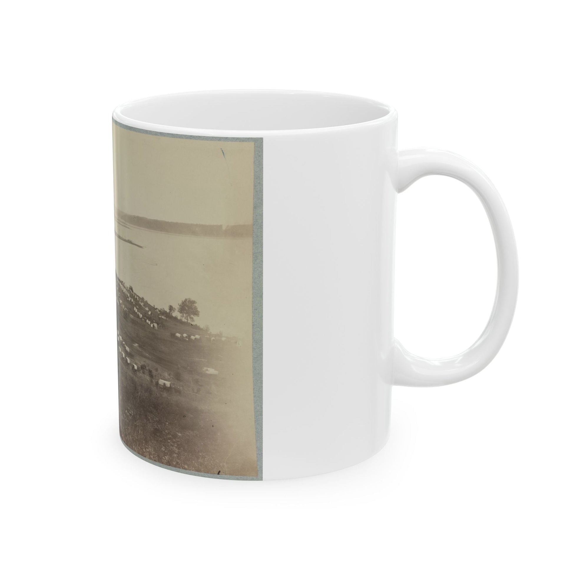 Belle Plain Landing, Va. Camp Of 15th New York Engineers (U.S. Civil War) White Coffee Mug-The Sticker Space