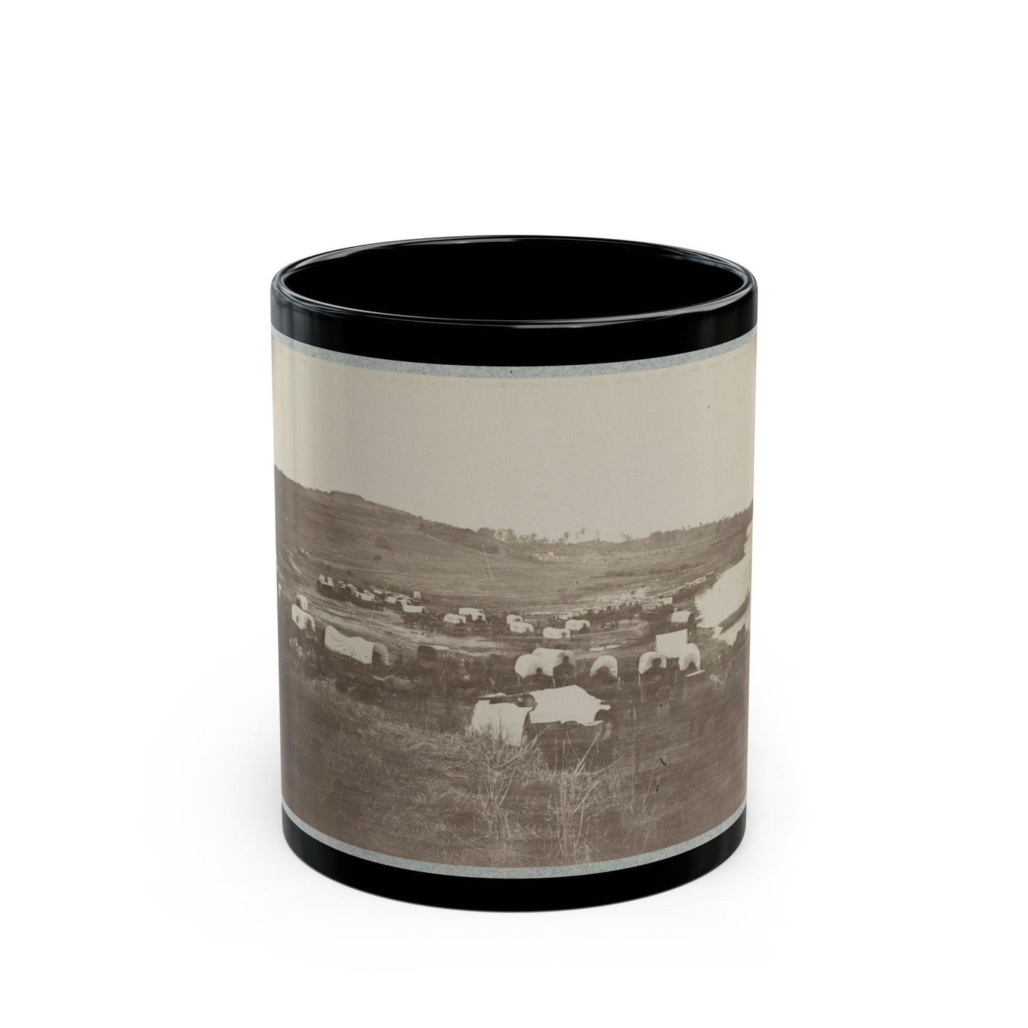 Belle Plain Landing, Va., Confederate Entrenchments On Hill 001 (U.S. Civil War) Black Coffee Mug