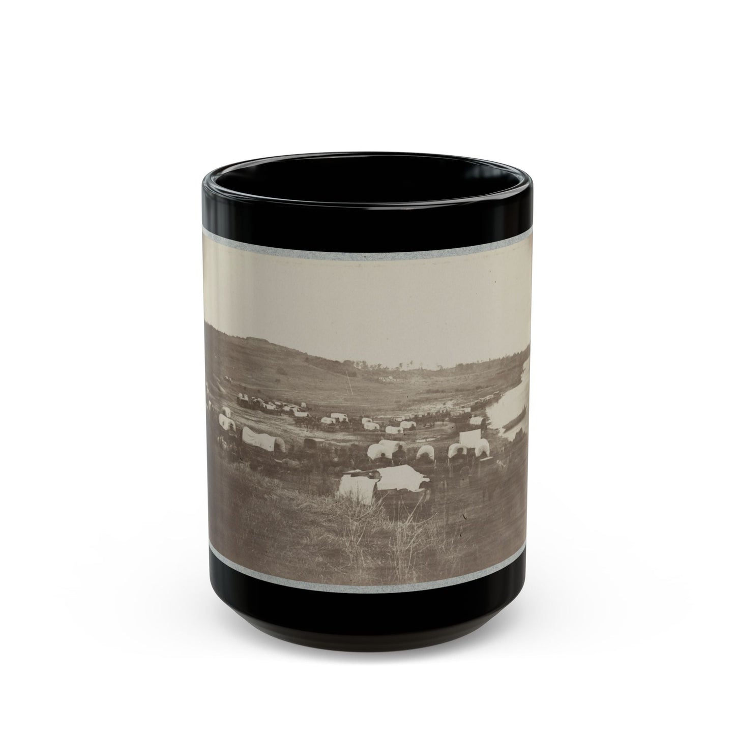 Belle Plain Landing, Va., Confederate Entrenchments On Hill 001 (U.S. Civil War) Black Coffee Mug