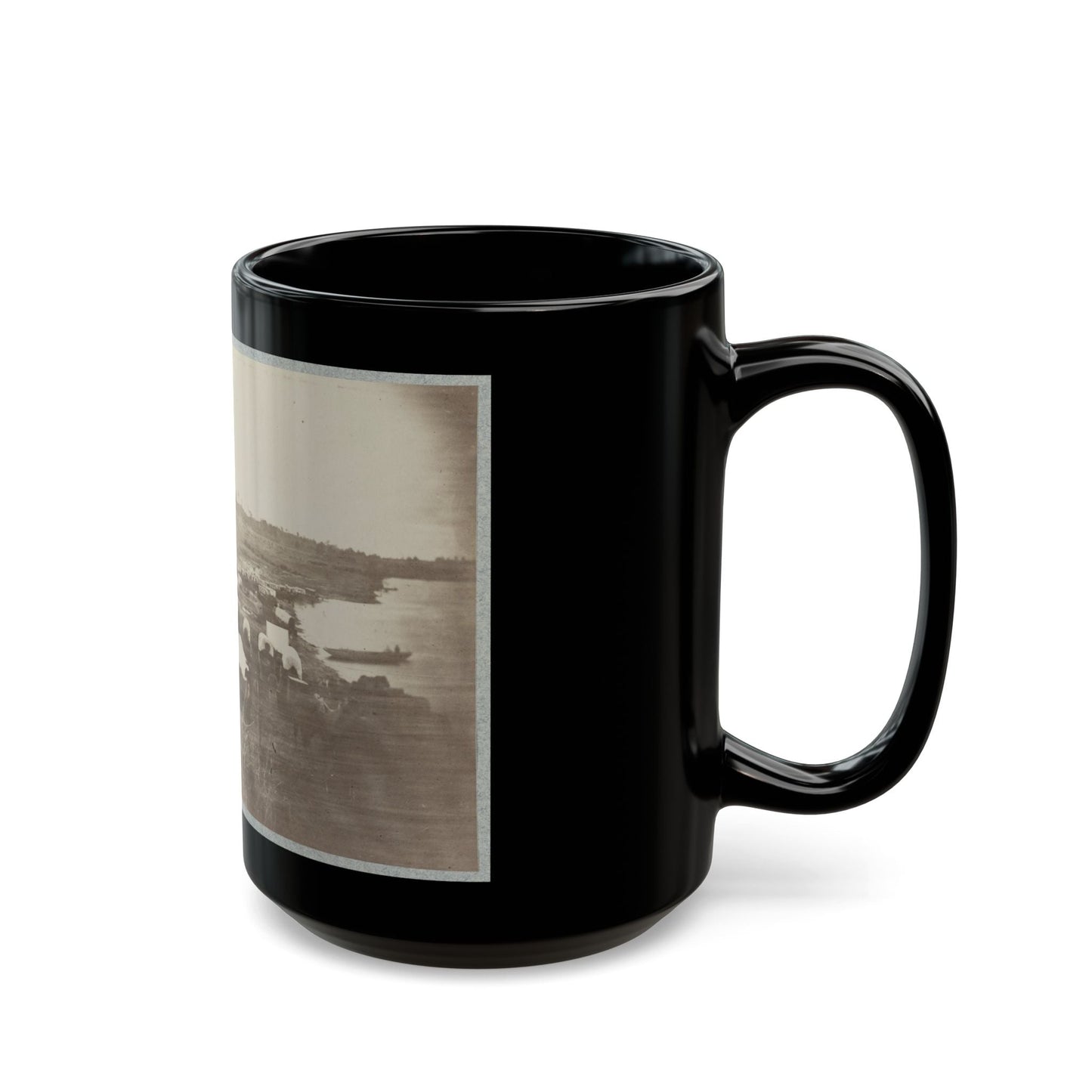 Belle Plain Landing, Va., Confederate Entrenchments On Hill 001 (U.S. Civil War) Black Coffee Mug