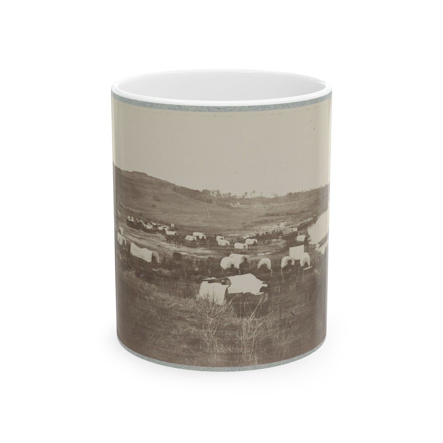 Belle Plain Landing, Va., Confederate Entrenchments On Hill 001 (U.S. Civil War) White Coffee Mug