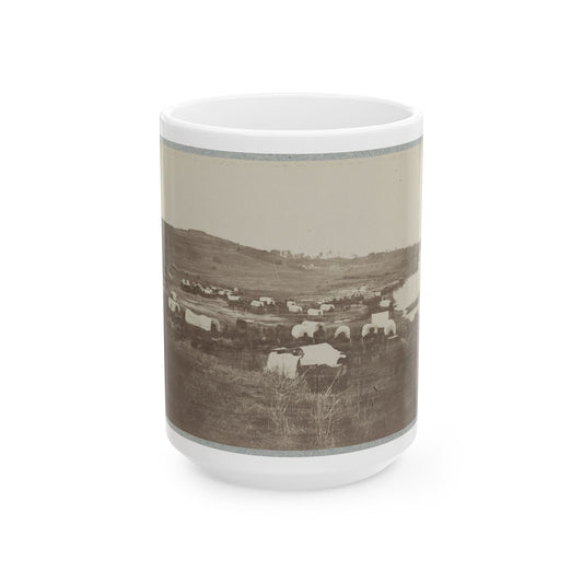 Belle Plain Landing, Va., Confederate Entrenchments On Hill 001 (U.S. Civil War) White Coffee Mug