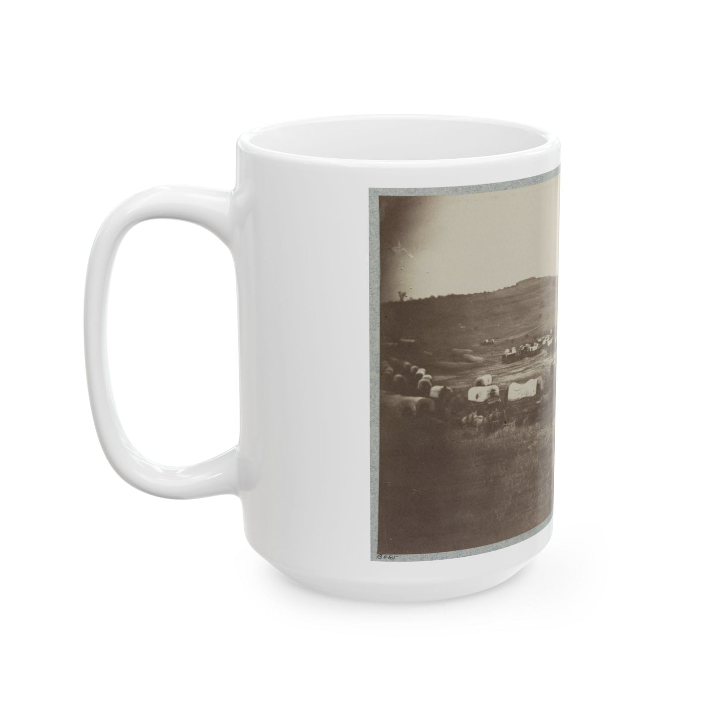 Belle Plain Landing, Va., Confederate Entrenchments On Hill 001 (U.S. Civil War) White Coffee Mug