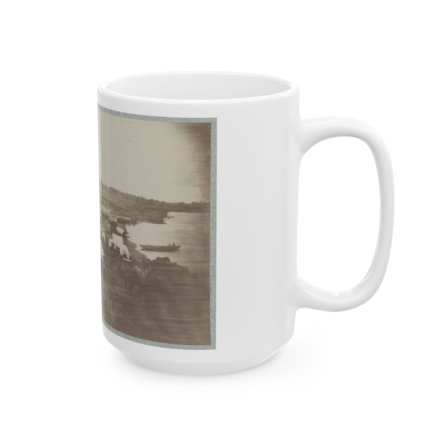 Belle Plain Landing, Va., Confederate Entrenchments On Hill 001 (U.S. Civil War) White Coffee Mug