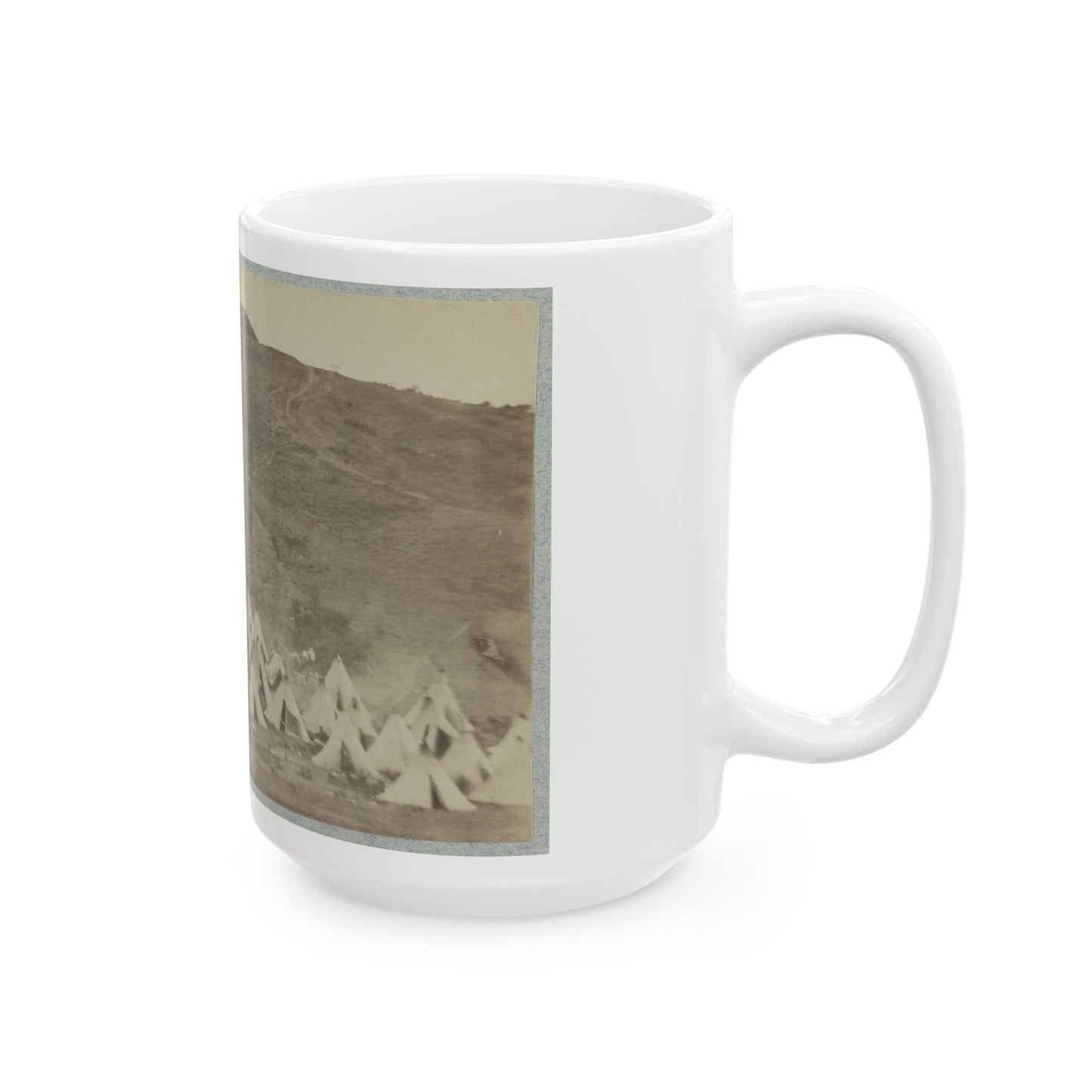 Belle Plain Landing, Va., Confederate Entrenchments On Hill (U.S. Civil War) White Coffee Mug