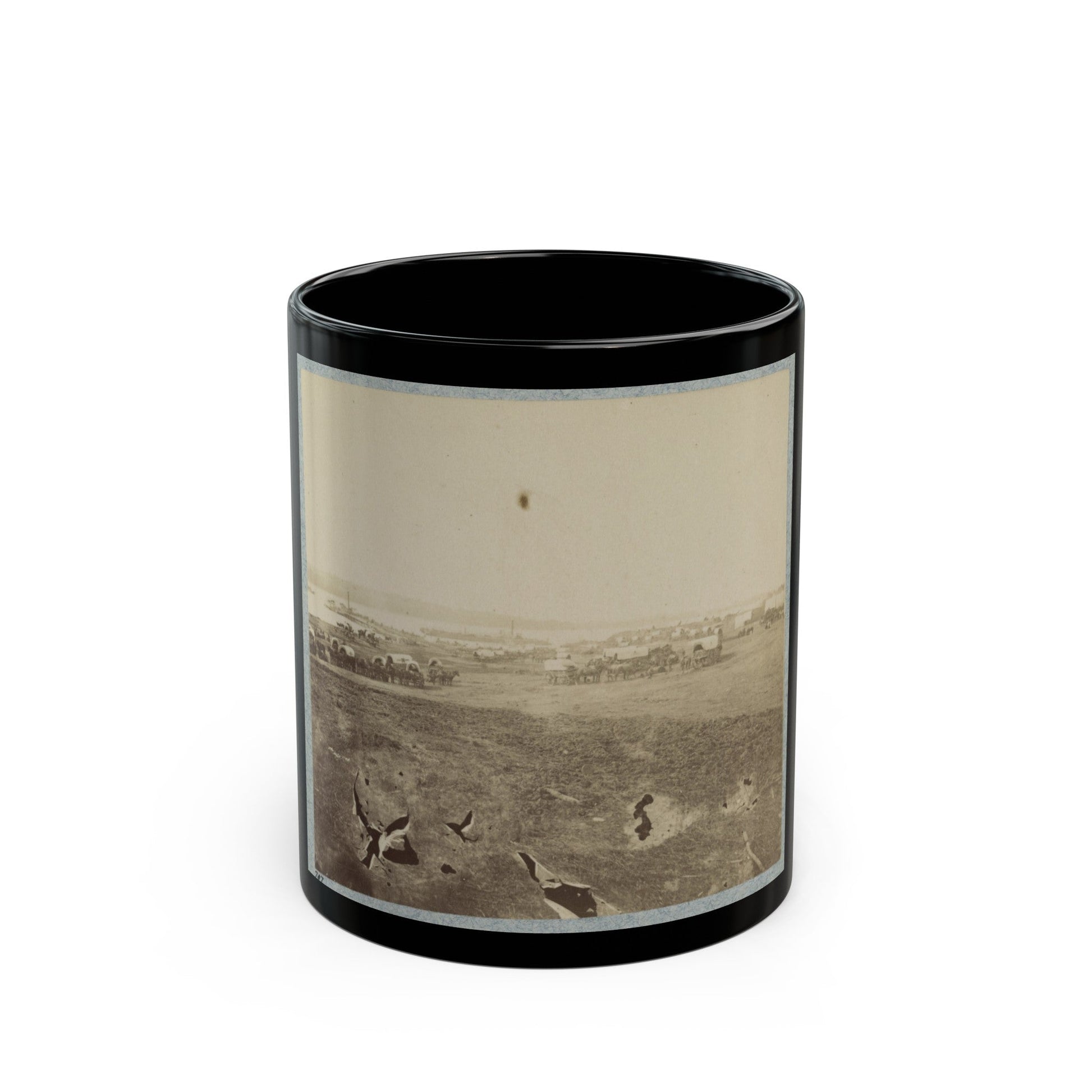 Belle Plain Landing, Va., May, 1864 (U.S. Civil War) Black Coffee Mug-11oz-The Sticker Space