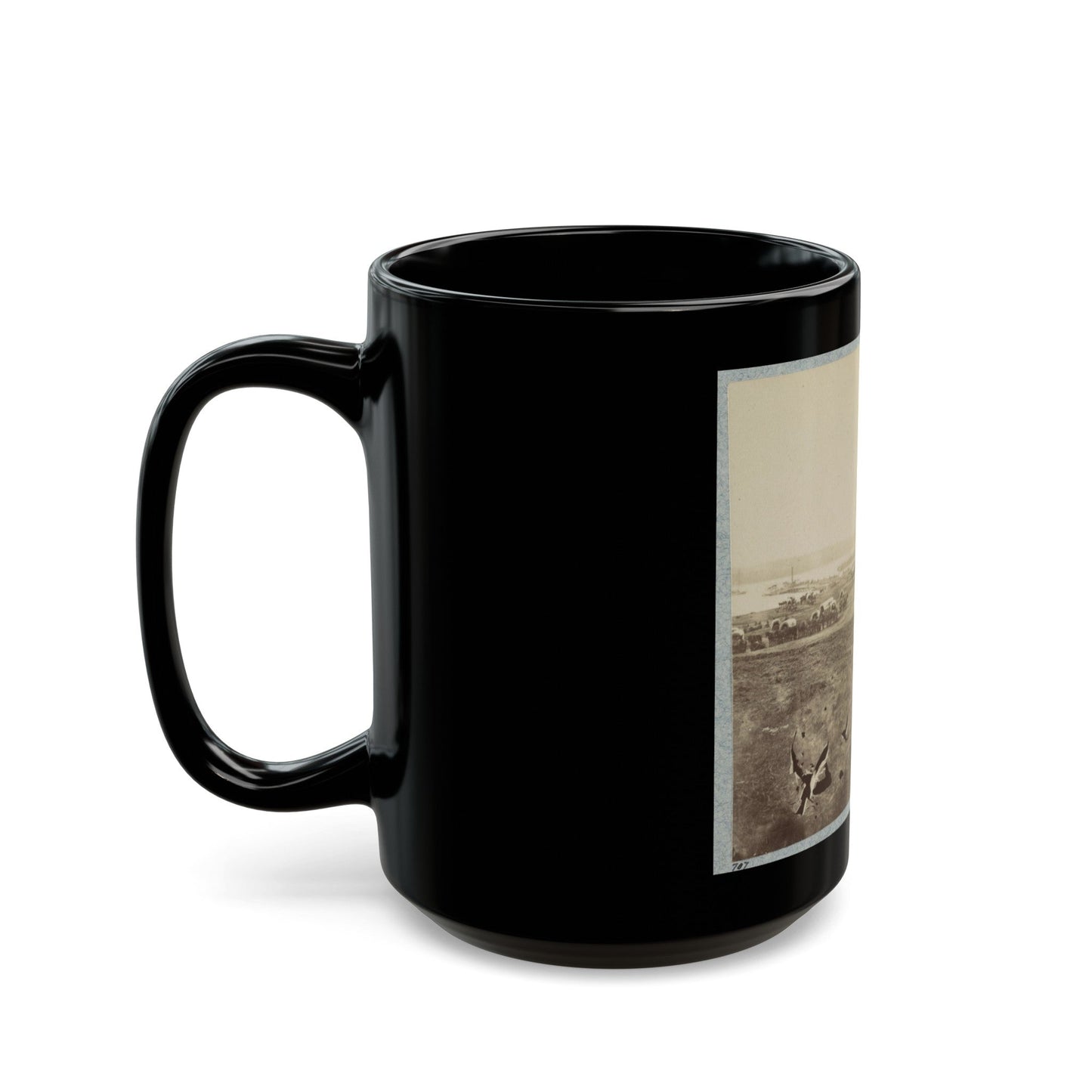 Belle Plain Landing, Va., May, 1864 (U.S. Civil War) Black Coffee Mug-The Sticker Space