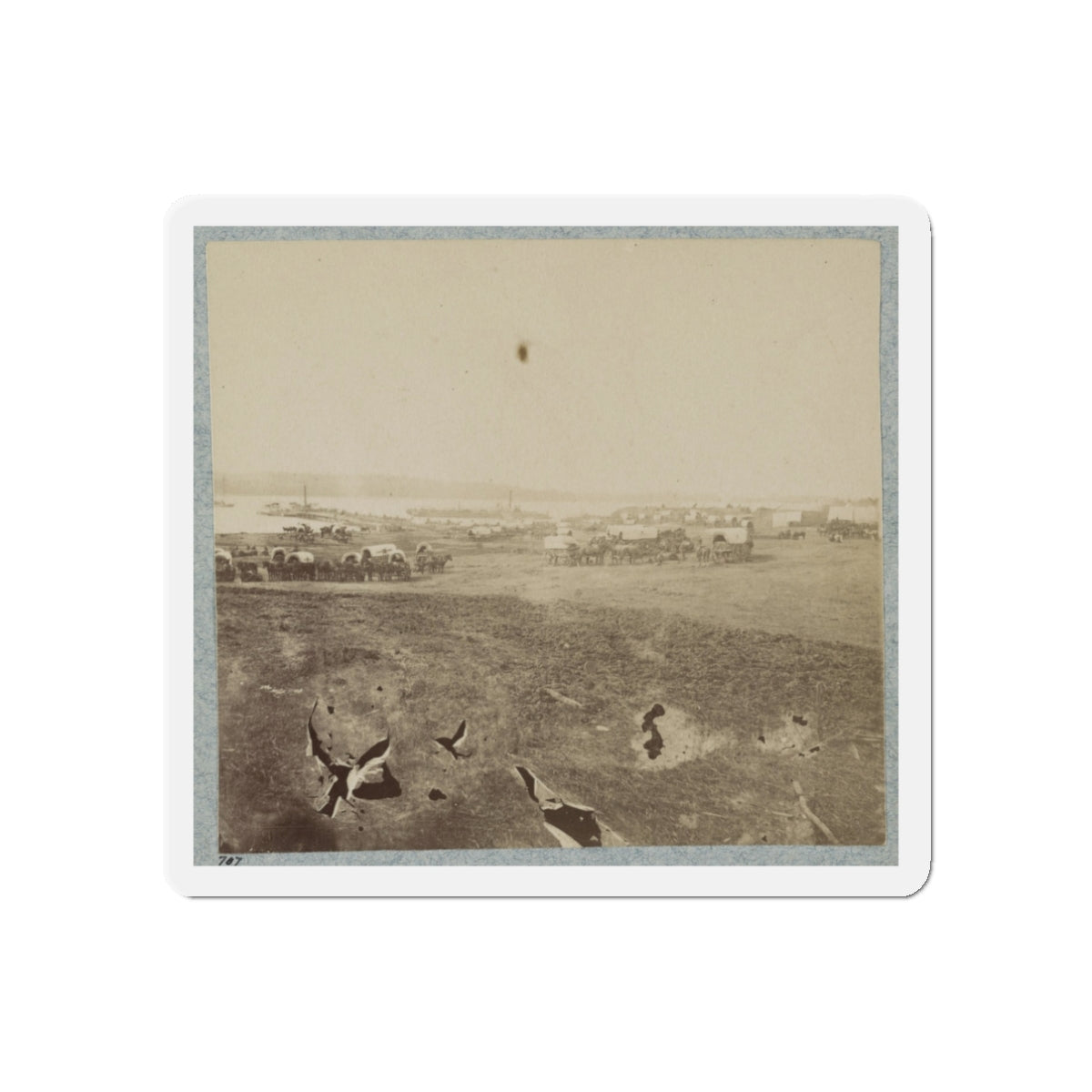 Belle Plain Landing, Va., May, 1864 (U.S. Civil War) Refrigerator Magnet-3" x 3"-The Sticker Space