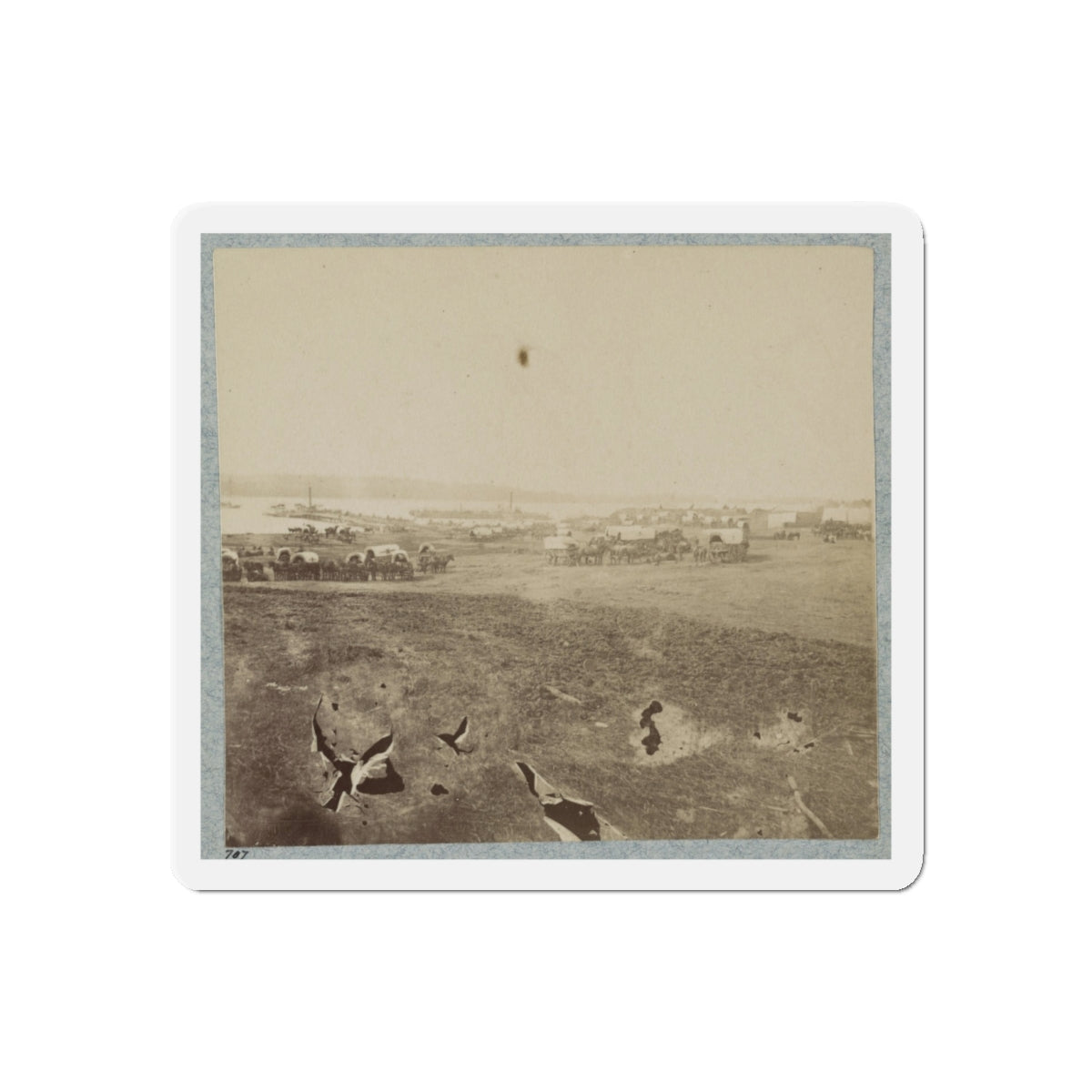 Belle Plain Landing, Va., May, 1864 (U.S. Civil War) Refrigerator Magnet-4" x 4"-The Sticker Space