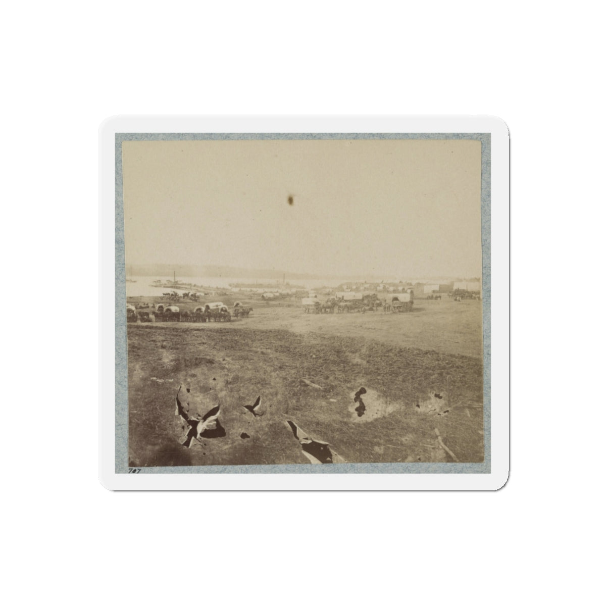 Belle Plain Landing, Va., May, 1864 (U.S. Civil War) Refrigerator Magnet-5" x 5"-The Sticker Space