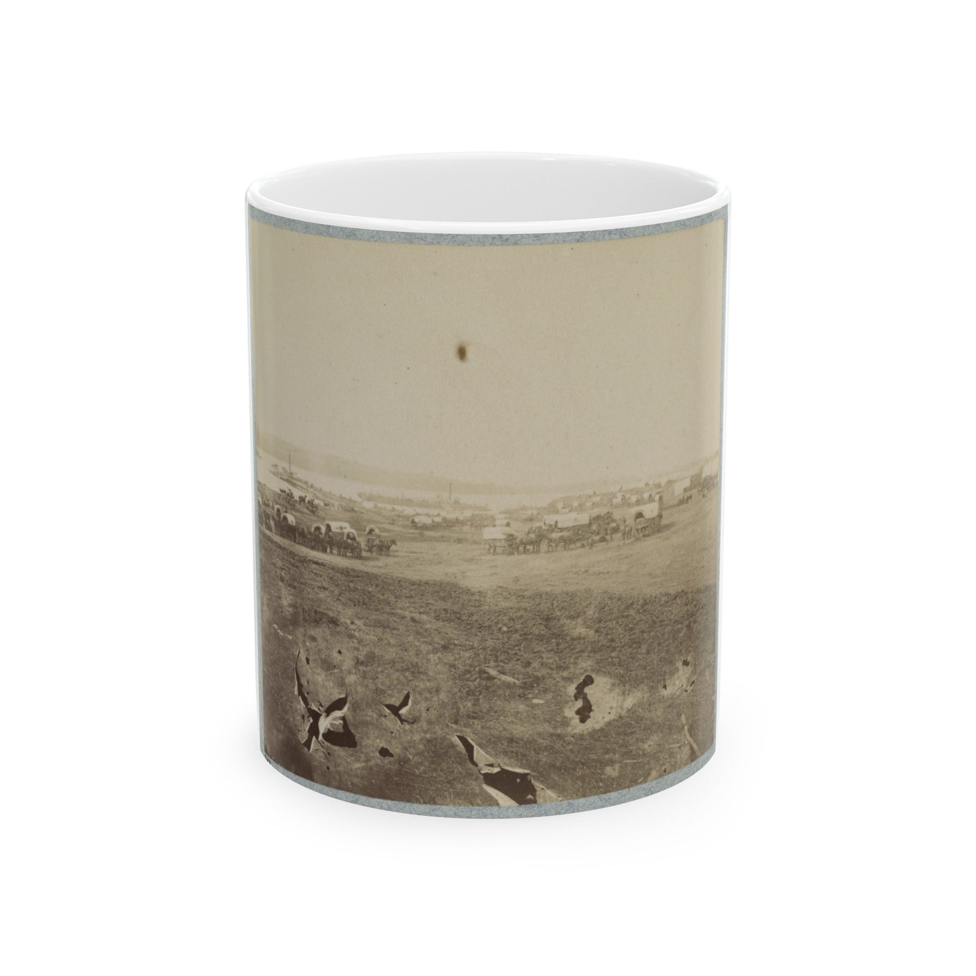 Belle Plain Landing, Va., May, 1864 (U.S. Civil War) White Coffee Mug-11oz-The Sticker Space