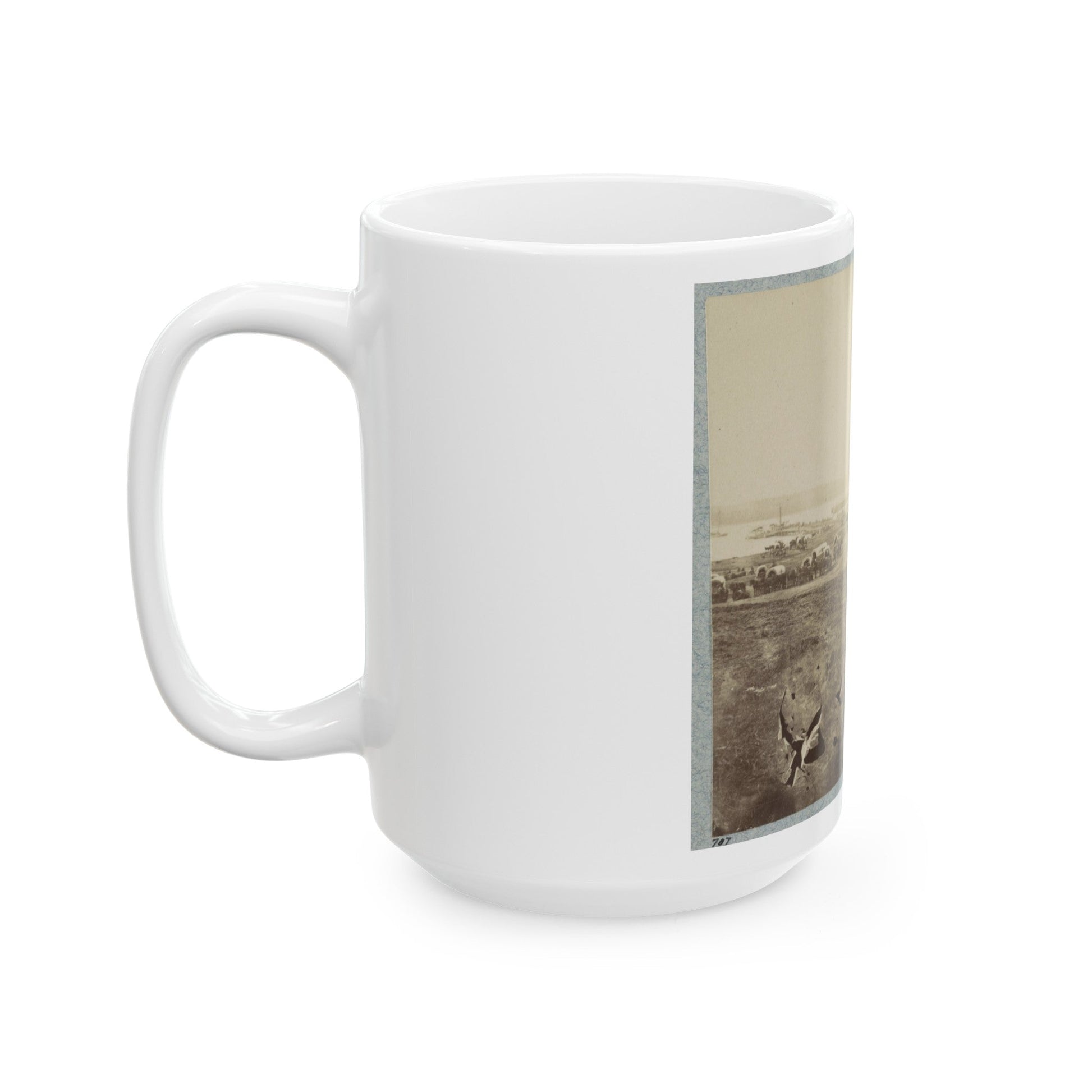 Belle Plain Landing, Va., May, 1864 (U.S. Civil War) White Coffee Mug-The Sticker Space