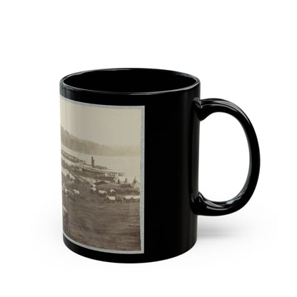 Belle Plain Landing, Va. (U.S. Civil War) Black Coffee Mug-The Sticker Space