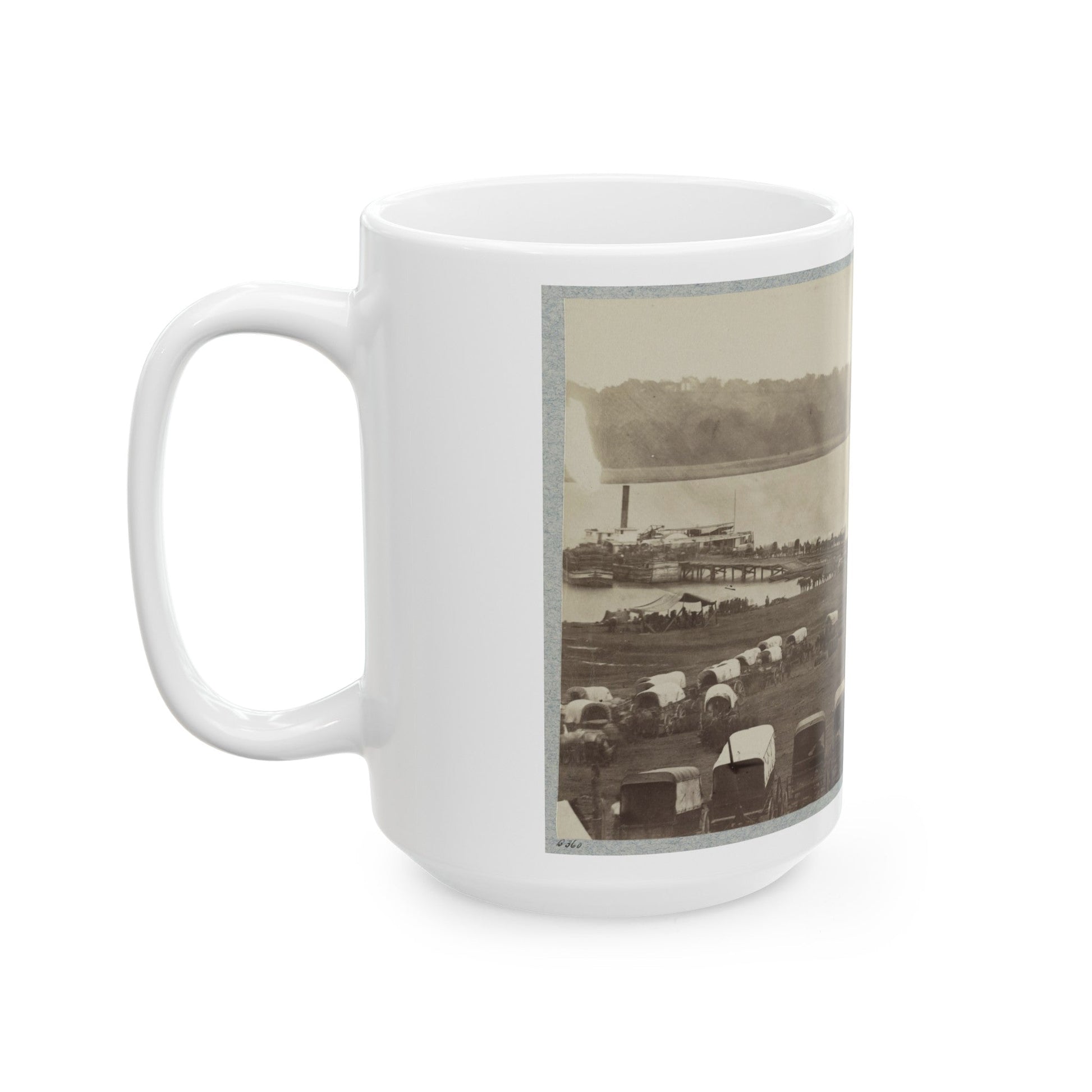 Belle Plain Landing, Va. (U.S. Civil War) White Coffee Mug-The Sticker Space