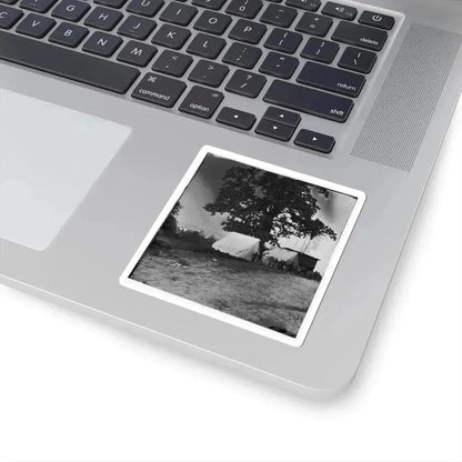 Belle Plain Landing, Virginia. View of the Tents of the Sanitary Commission (U.S. Civil War) STICKER Vinyl Kiss-Cut Decal - The Sticker Space