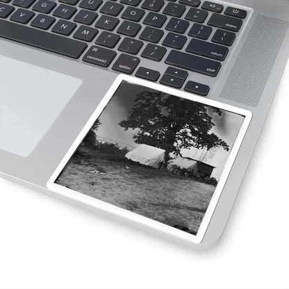 Belle Plain Landing, Virginia. View of the Tents of the Sanitary Commission (U.S. Civil War) STICKER Vinyl Kiss-Cut Decal - The Sticker Space