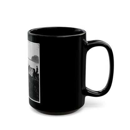 Belle Plain Landing, Virginia. Distance View Of Belle Plain Landing On The James River (U.S. Civil War) Black Coffee Mug