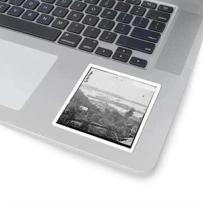 Belle Plain, Va.  Army Wagons and Transports at the Lower Landing (U.S. Civil War) STICKER Vinyl Kiss-Cut Decal - The Sticker Space