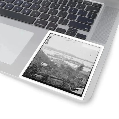 Belle Plain, Va.  Army Wagons and Transports at the Lower Landing (U.S. Civil War) STICKER Vinyl Kiss-Cut Decal - The Sticker Space