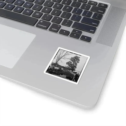 Belle Plain, Va. Wagons of the Sanitary Commission and a Crowd at the Landing (U.S. Civil War) STICKER Vinyl Kiss-Cut Decal - The Sticker Space