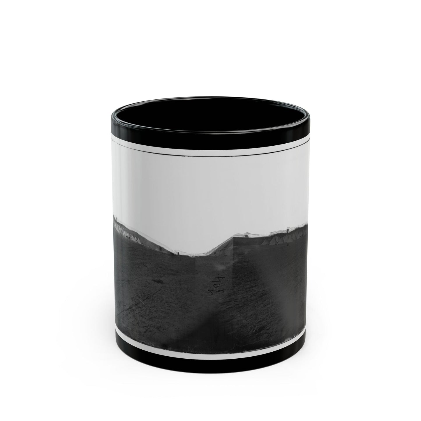 Belle Plain, Virginia (Vicinity). Camp Of Negro Laborers In The Quartermaster's Department (U.S. Civil War) Black Coffee Mug