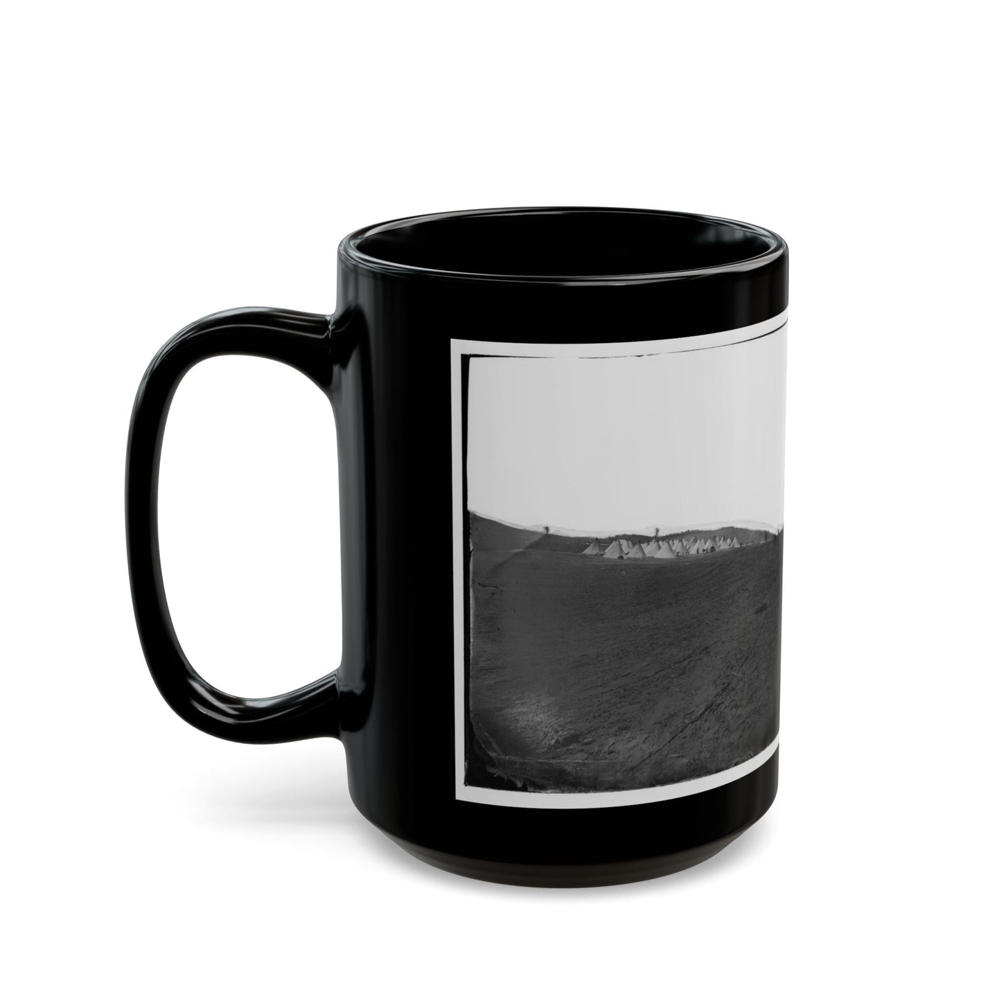 Belle Plain, Virginia (Vicinity). Camp Of Negro Laborers In The Quartermaster's Department (U.S. Civil War) Black Coffee Mug