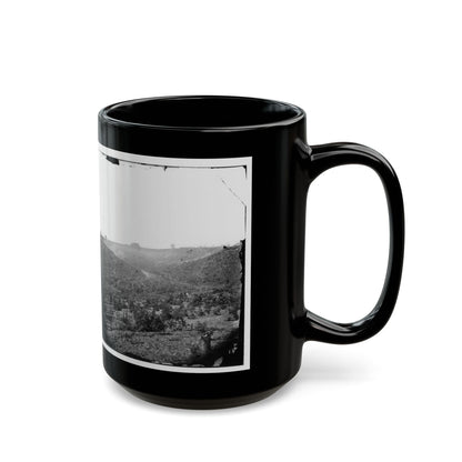 Belle Plain, Virginia (Vicinity). Encampment Of 7,000 Confederates In The  Punch Bowl (U.S. Civil War) Black Coffee Mug