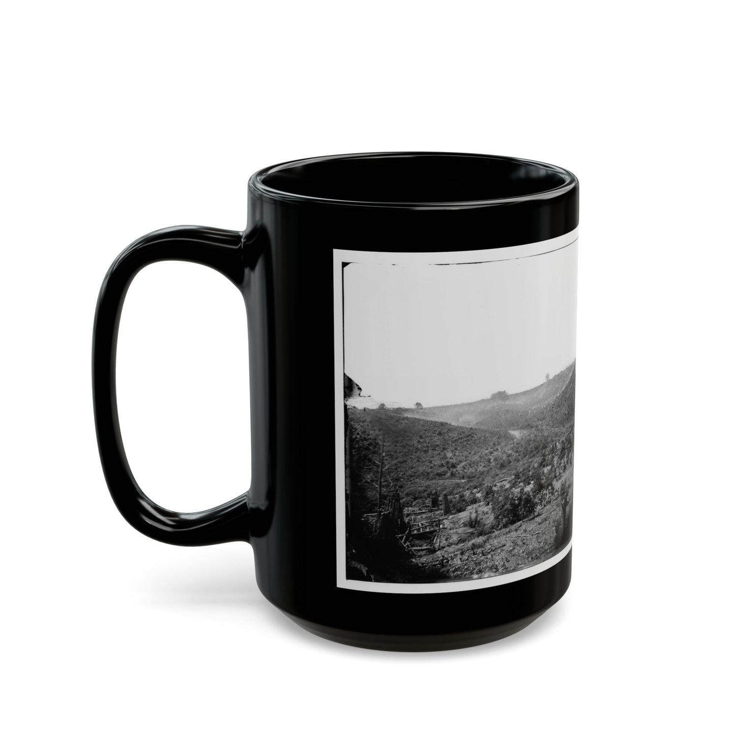 Belle Plain, Virginia (Vicinity). Encampment Of 7,000 Confederates In The  Punch Bowl (U.S. Civil War) Black Coffee Mug