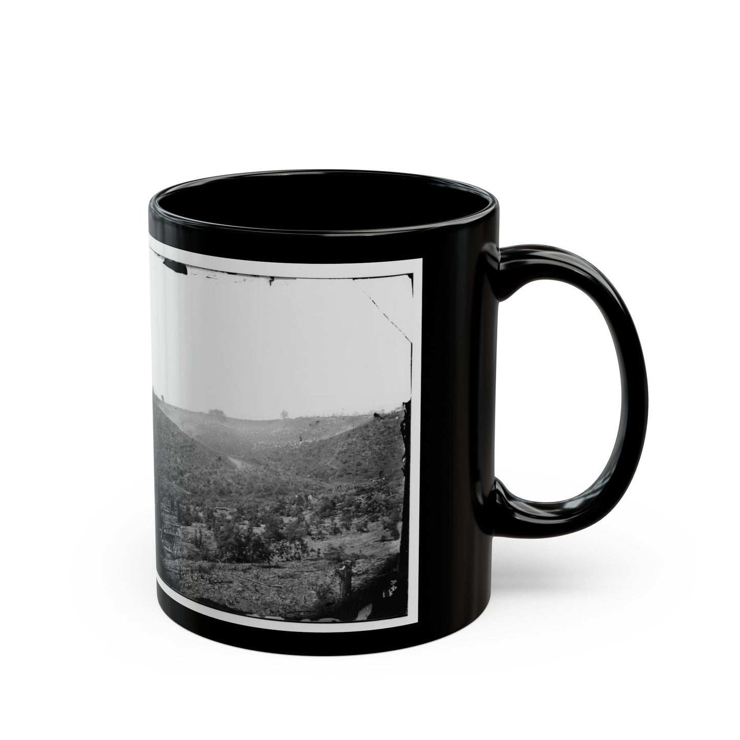 Belle Plain, Virginia (Vicinity). Encampment Of 7,000 Confederates In The  Punch Bowl (U.S. Civil War) Black Coffee Mug