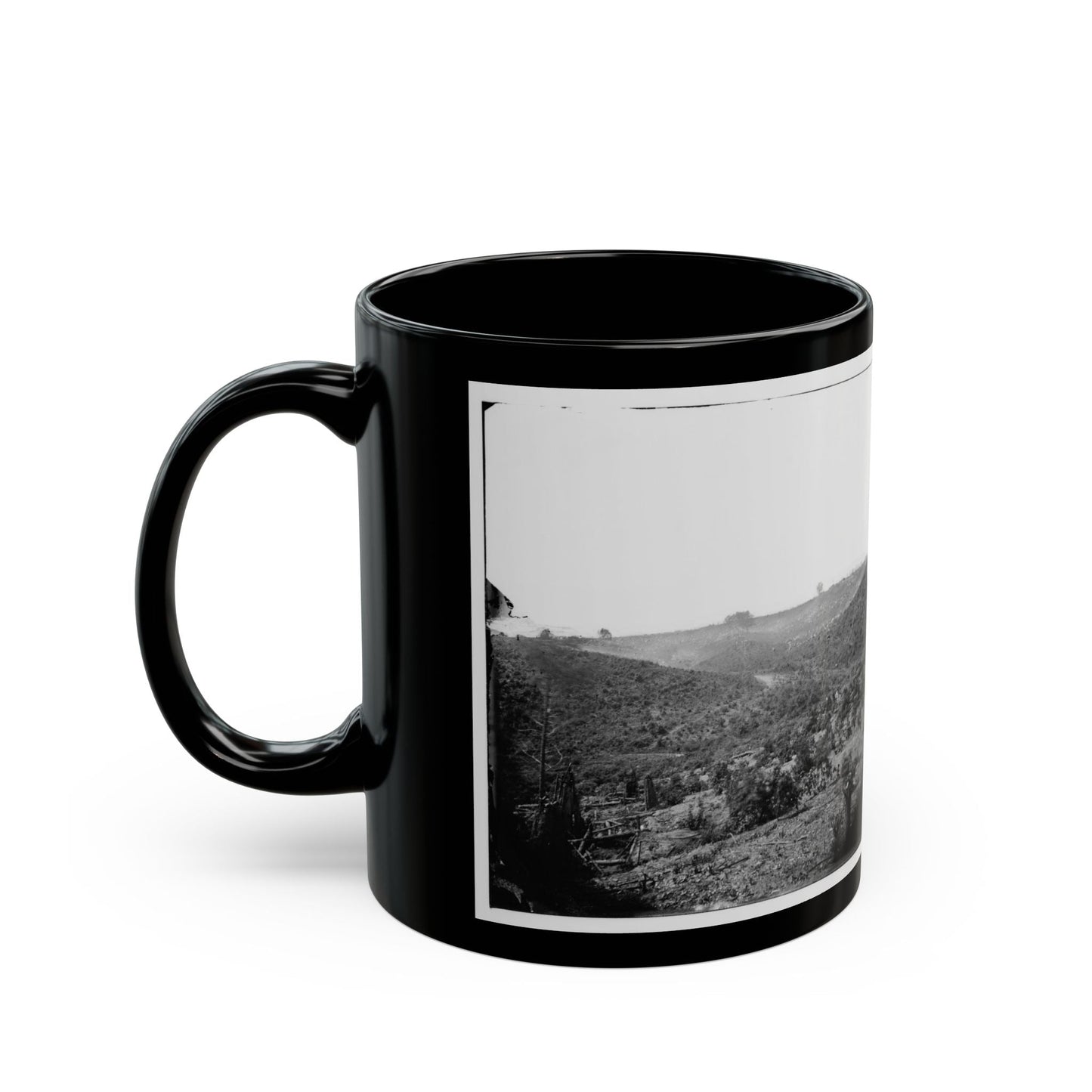 Belle Plain, Virginia (Vicinity). Encampment Of 7,000 Confederates In The  Punch Bowl (U.S. Civil War) Black Coffee Mug