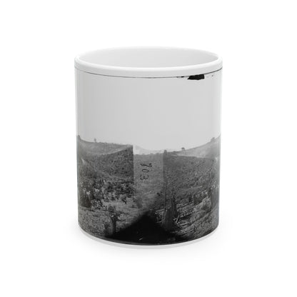 Belle Plain, Virginia (Vicinity). Encampment Of 7,000 Confederates In The  Punch Bowl (U.S. Civil War) White Coffee Mug