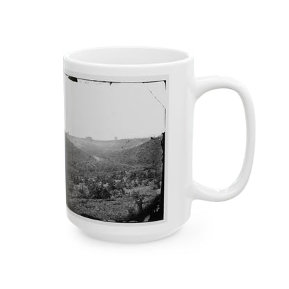 Belle Plain, Virginia (Vicinity). Encampment Of 7,000 Confederates In The  Punch Bowl (U.S. Civil War) White Coffee Mug