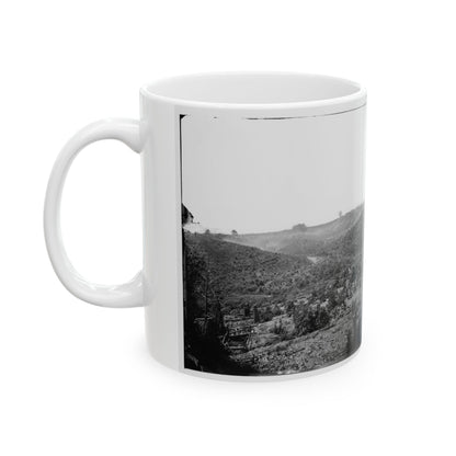 Belle Plain, Virginia (Vicinity). Encampment Of 7,000 Confederates In The  Punch Bowl (U.S. Civil War) White Coffee Mug