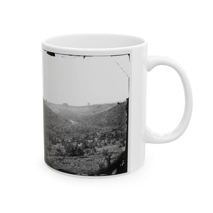 Belle Plain, Virginia (Vicinity). Encampment Of 7,000 Confederates In The  Punch Bowl (U.S. Civil War) White Coffee Mug