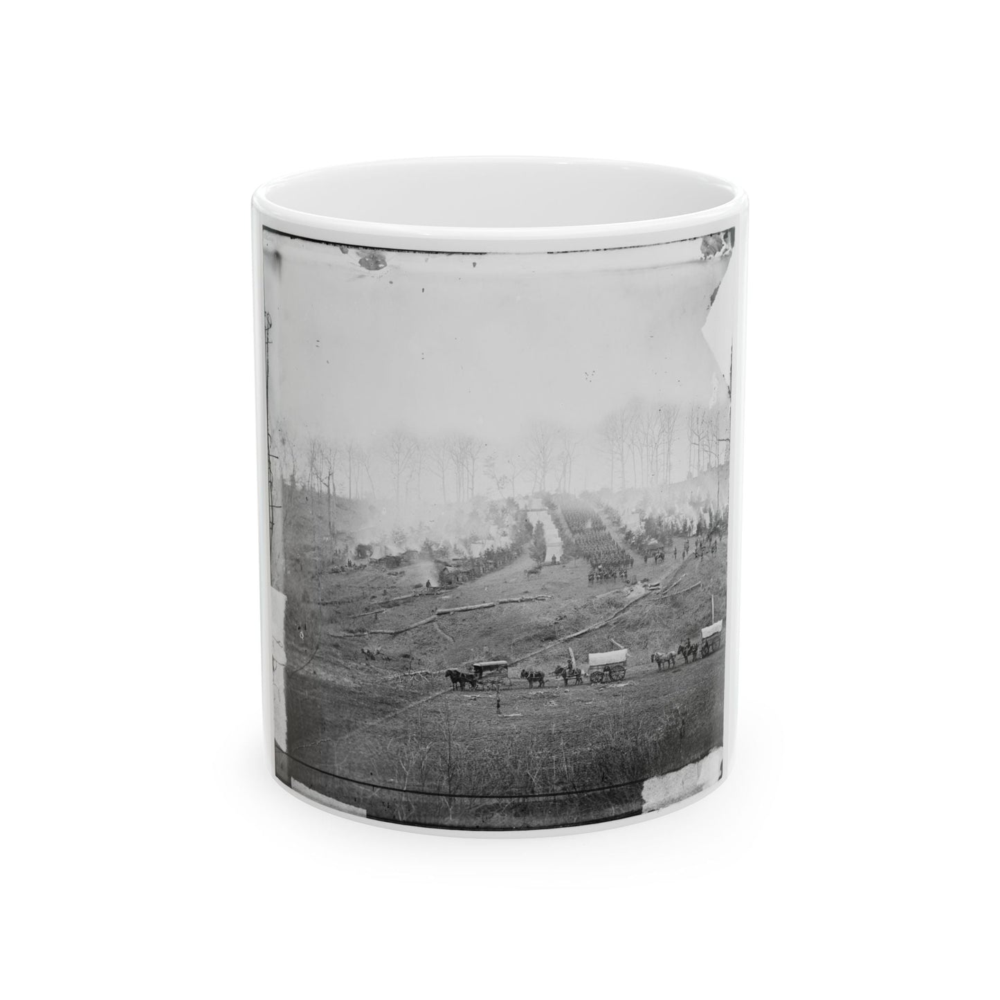 Belle Plain, Virginia. Camp Of 150th Pennsylvania Infantry (U.S. Civil War) White Coffee Mug