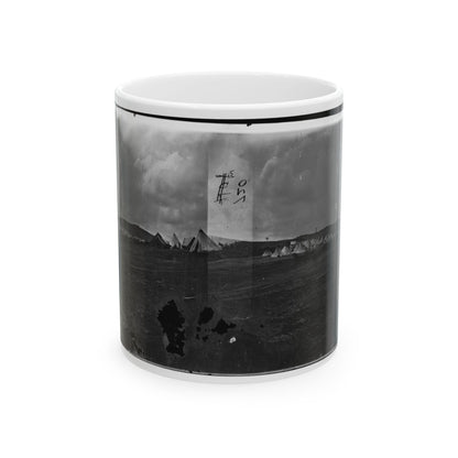 Belle Plain, Virginia. Camp Of Negro Laborers In Quartermaster Department (U.S. Civil War) White Coffee Mug